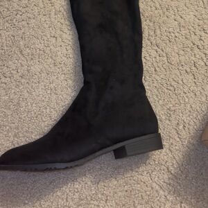 ANORAK Black Over-the-Knee Boots